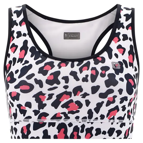 Freddy Breathable sports bra with an all-over print, Size: XS